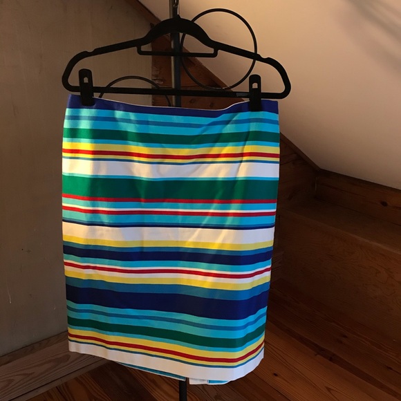 Talbots Multi Striped Pencil Skirt, EUC, 14P - Picture 1 of 13